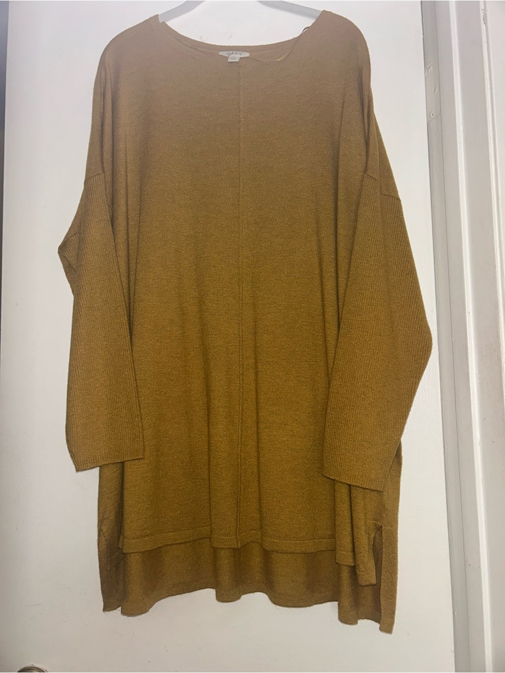 Macy’s Style & Co Tunic Sweater in Mustard
